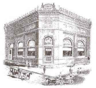 drawing of Gillett Dental Care from the 1800s